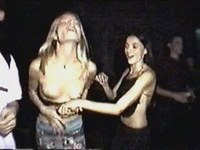 They spent wild night out in the club, drinking, showing off their dirtiest moves and demonstrating each others boobs for fun